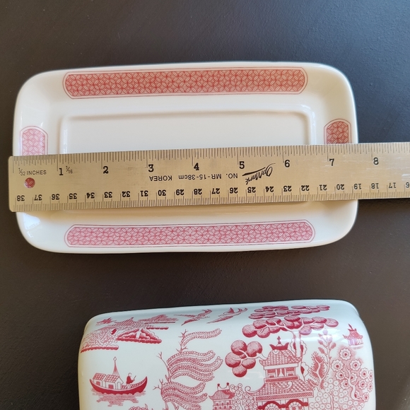 Churchill Willow | Rosa Pink | butter dish - Picture 3 of 10